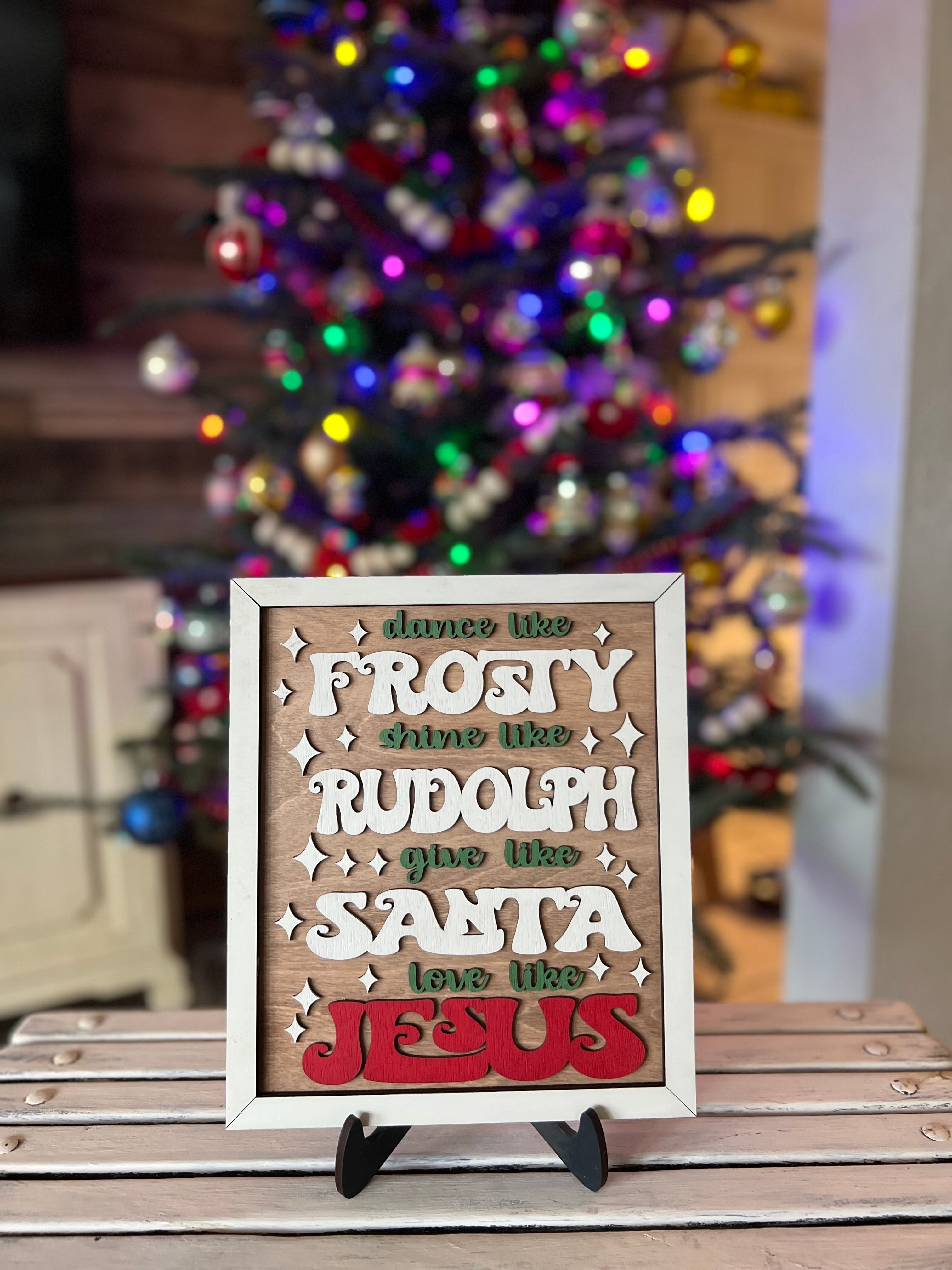 DIY Love Like Jesus Framed Sign