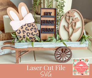 Easter Inserts For Interchangeable Wheelbarrow SVG Laser Cut File