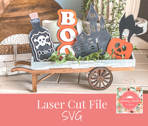 Hallowen Inserts For Interchangeable Wheelbarrow SVG Laser Cut File