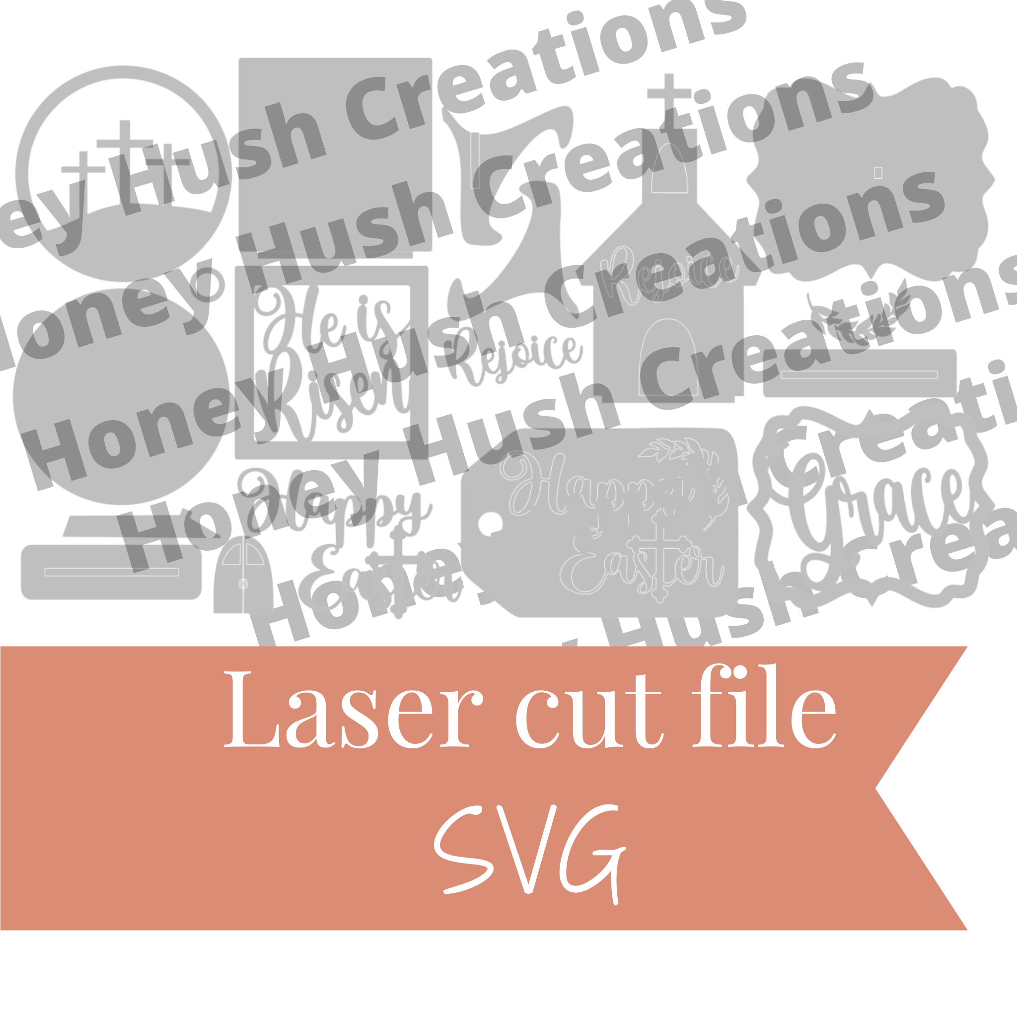 Easter Tiered Tray SVG File For Laser