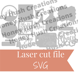 Easter Tiered Tray SVG File For Laser