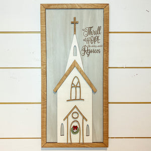 DIY Church Framed Sign